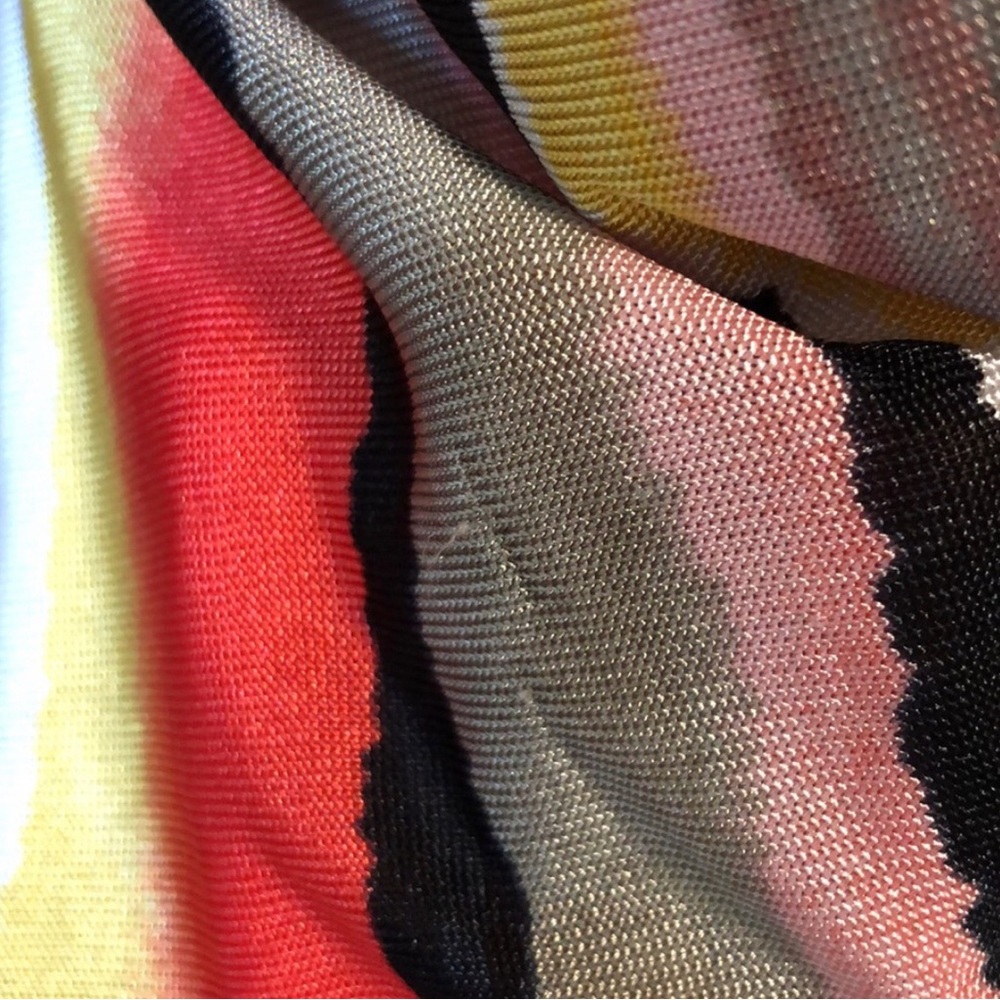 Long Colorful Striped Top, Size Large - Picture 9 of 9
